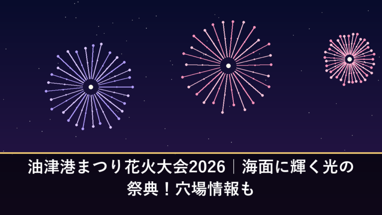 油津港まつり花火大会2026｜海面に輝く光の祭典！穴場情報も