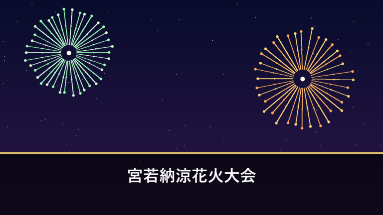 宮若納涼花火大会｜2026年は7月20日に開催・約3000発（宮若市）