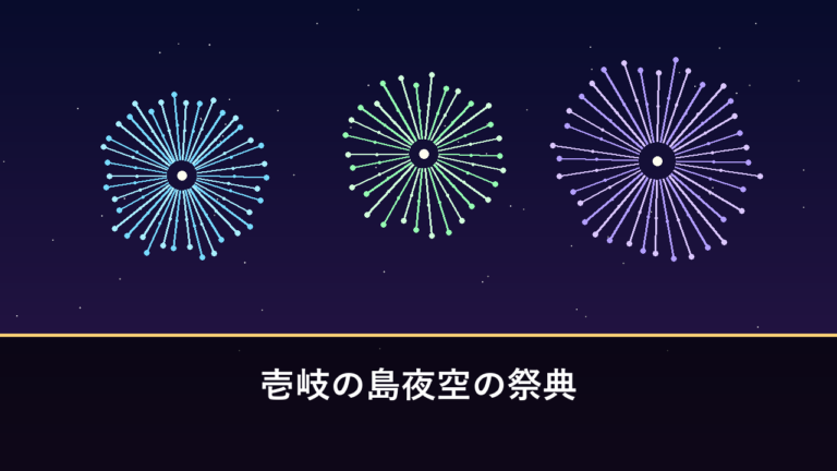 壱岐の島夜空の祭典｜2026年は8月13日に開催・2000発（壱岐市・勝本港）