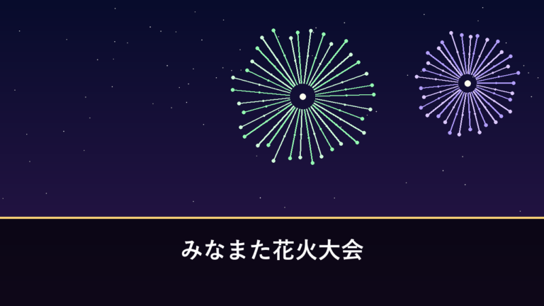 みなまた花火大会｜2026年は5月30日に開催・約800発（水俣市・エコパーク水俣）