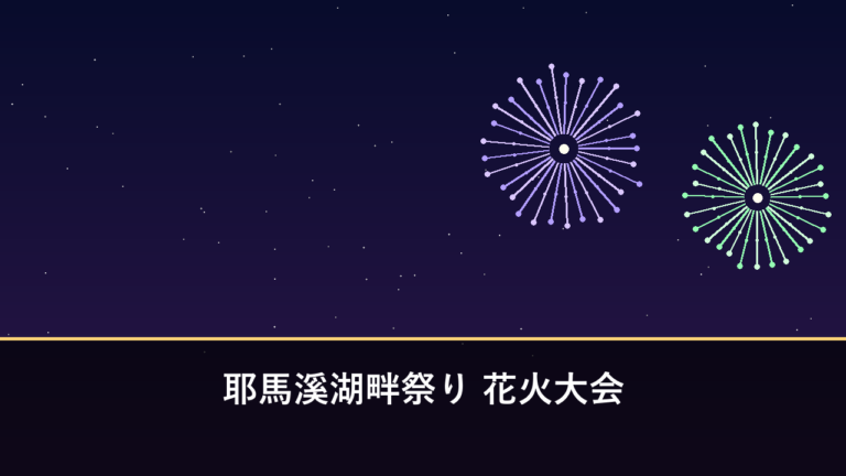 耶馬溪湖畔祭り 花火大会｜2026年は8月11日に開催・3000発（中津市耶馬溪町）