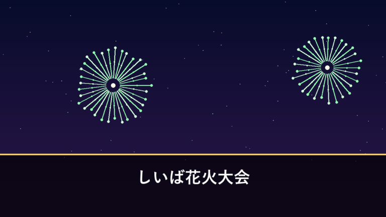 しいば花火大会｜2026年は8月11日に開催・800発（東臼杵郡椎葉村）