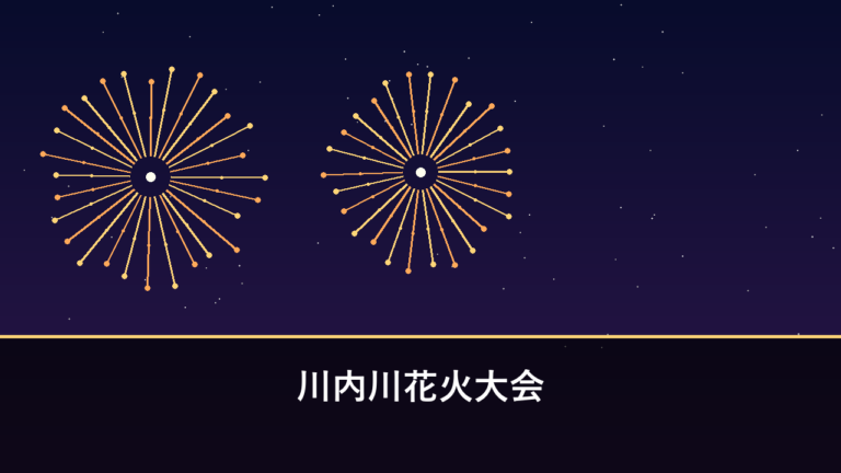 川内川花火大会｜2026年は8月16日に開催・約1万発（薩摩川内市）